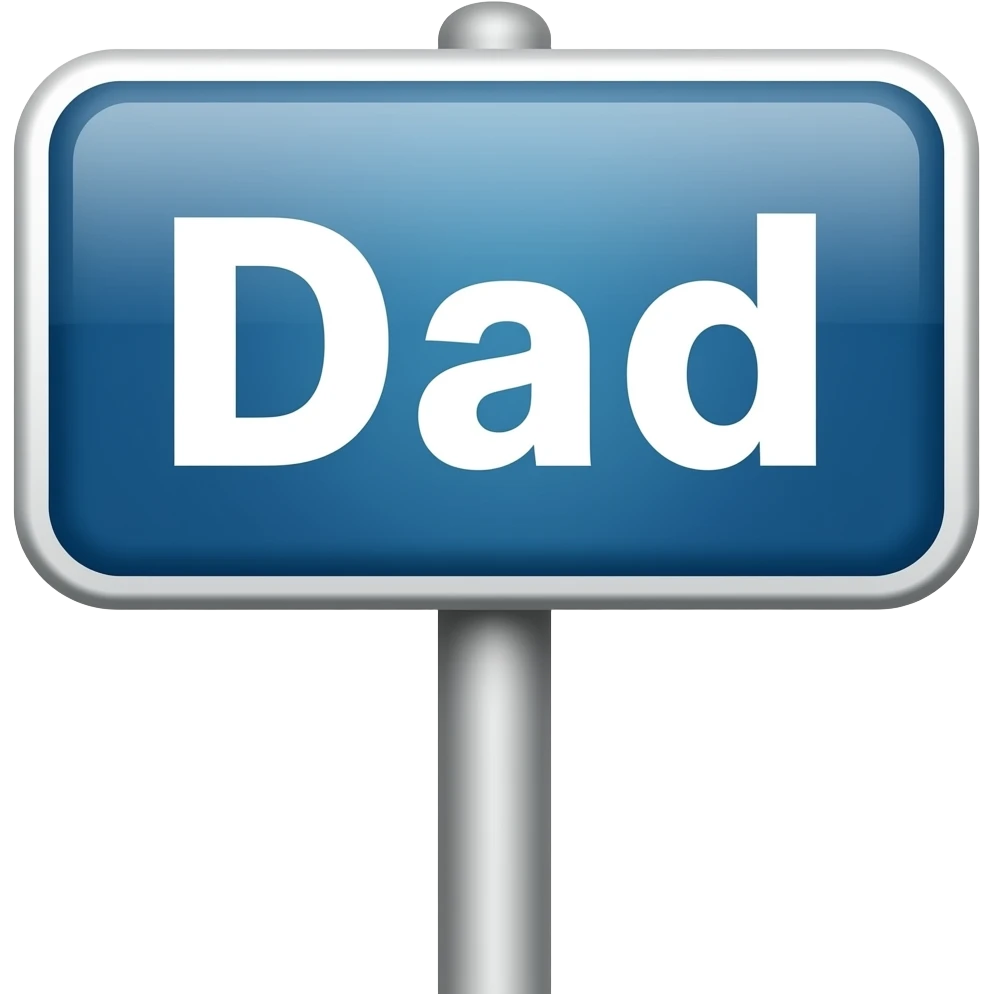 Hi dad sign emoji