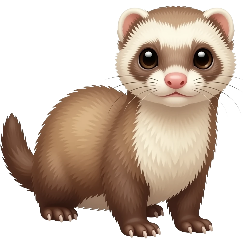 Wide eyed ferret emoji