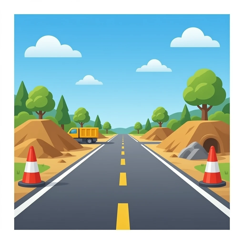 Working asphalt construction emoji