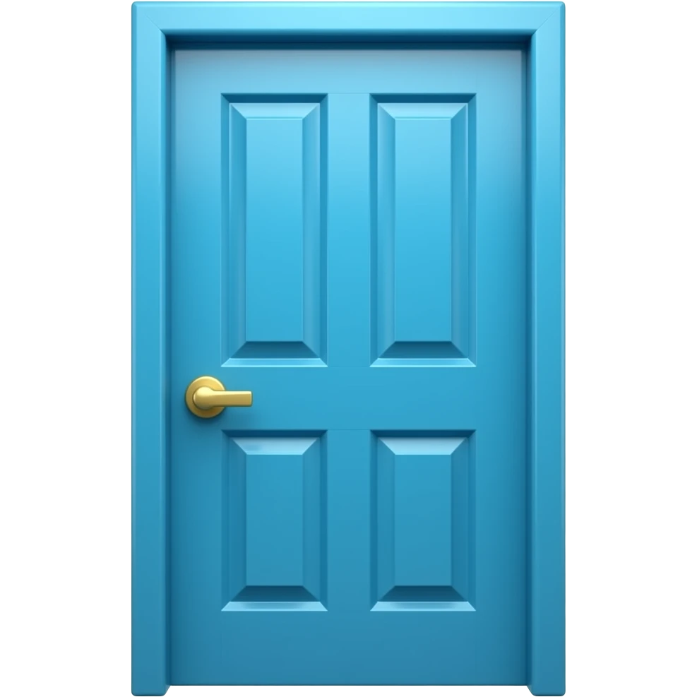Blue door emoji emoji