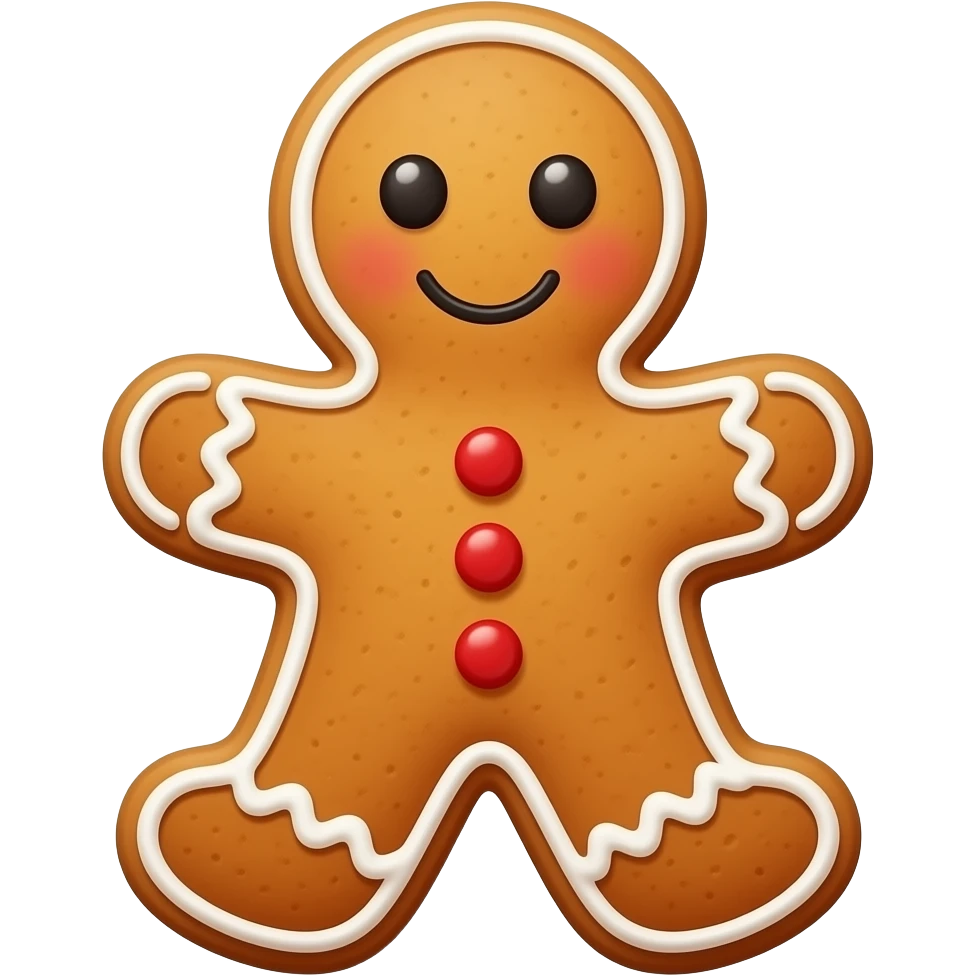 gingerbread man emoji