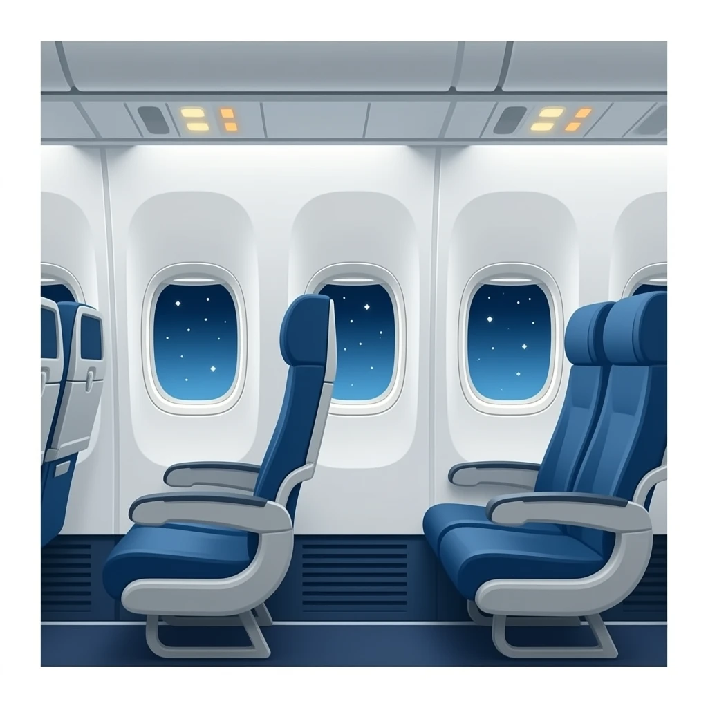 Inside airplane emoji