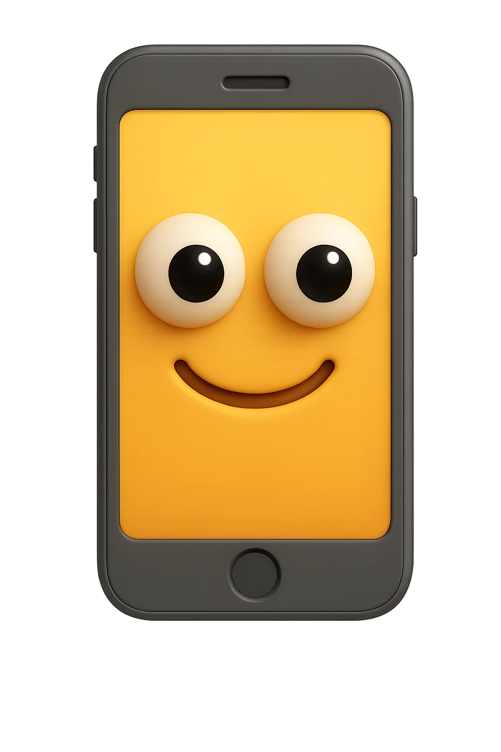 emoji 3d stile iphone di schermo pc con occhi 3d emoji