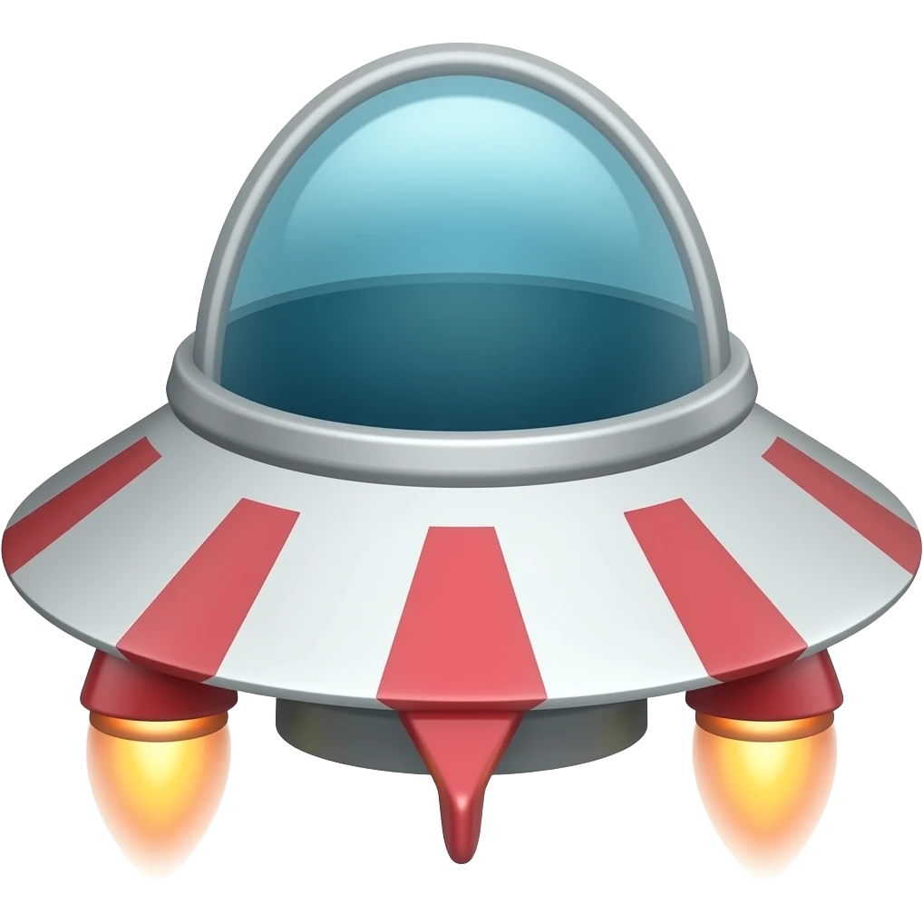 Spaceship themed cilinder emoji