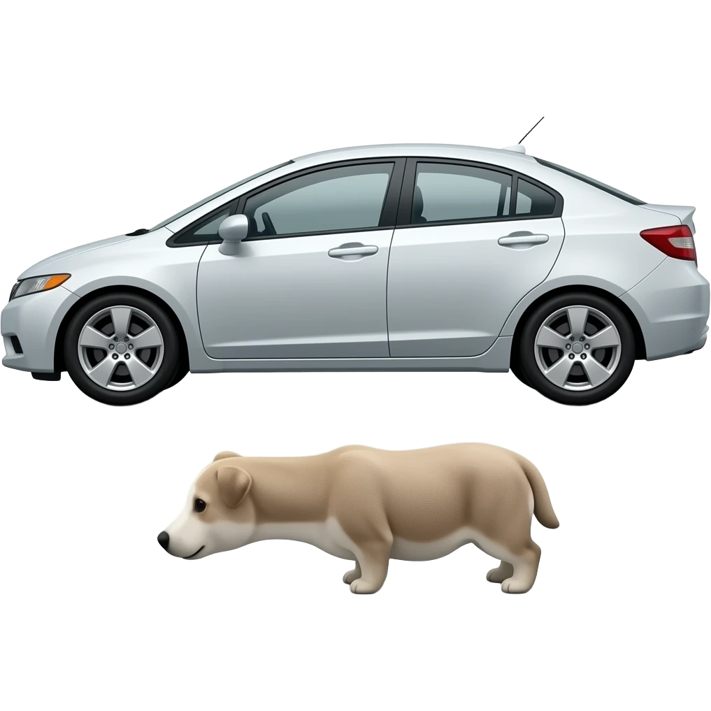 Honda Civic 2007 angle view small emoji