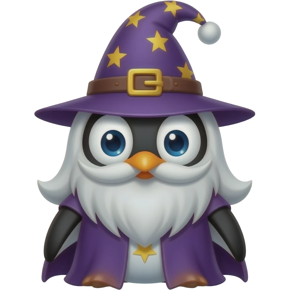 Penguin Wizard emoji