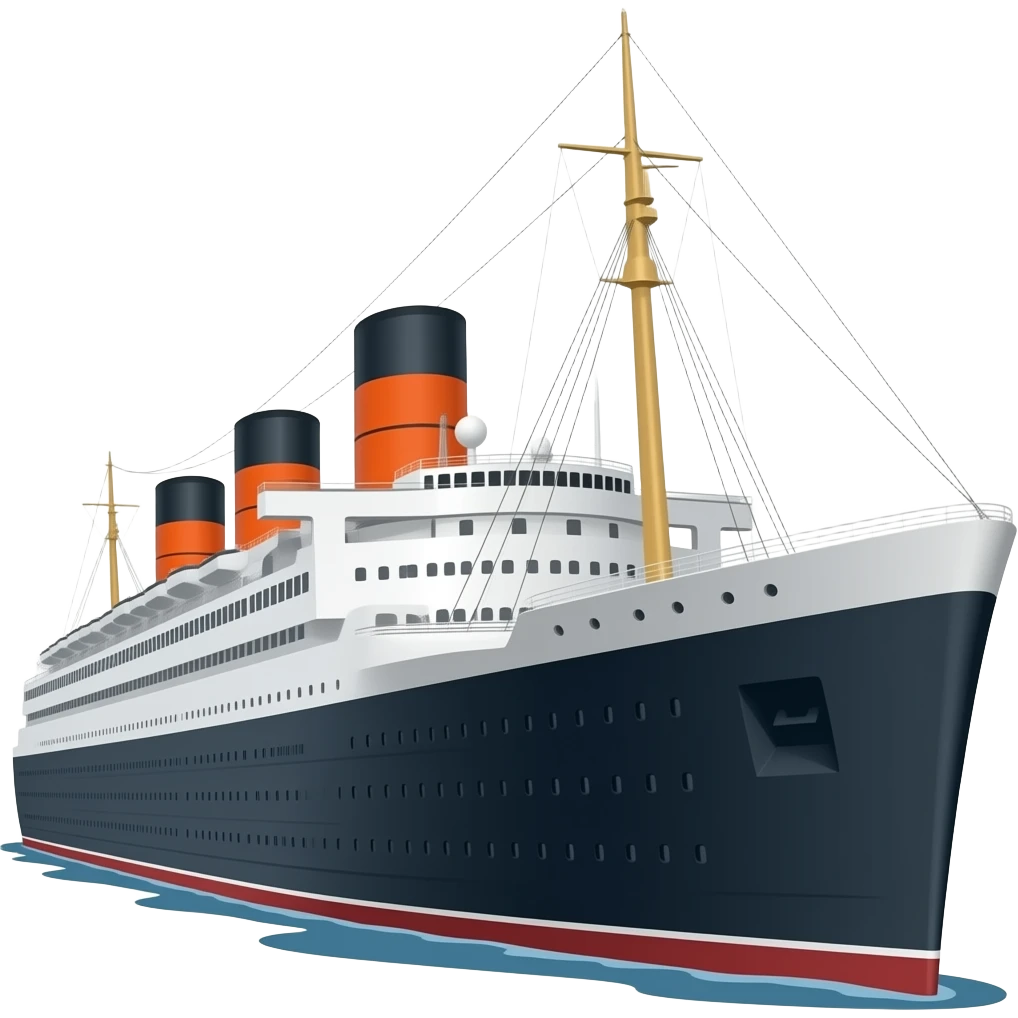 Queen Mary ship emoji