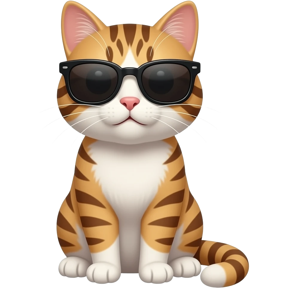 Cat wearing sunglasses emoji