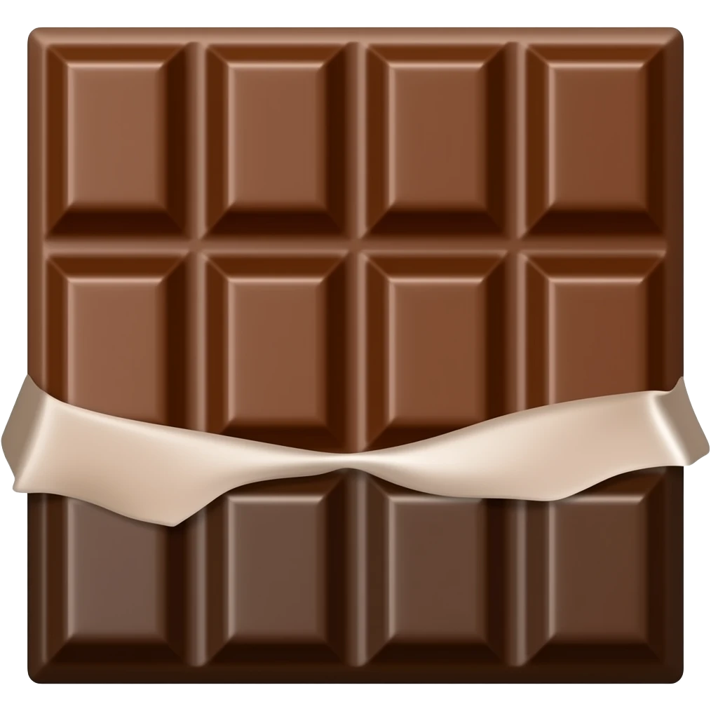 Chocolate tablette de Dubaï emoji