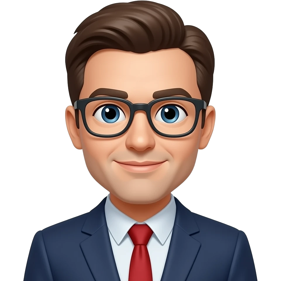 persona blanca con lentes emoji