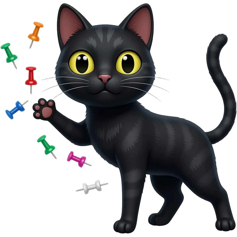 ΜΙΑ ΜΑΥΡΗ ΓΑΤΑ ΠΟΥ ΣΤΕΛΝΕΙ ΦΙΛΑΚΙΑ emoji