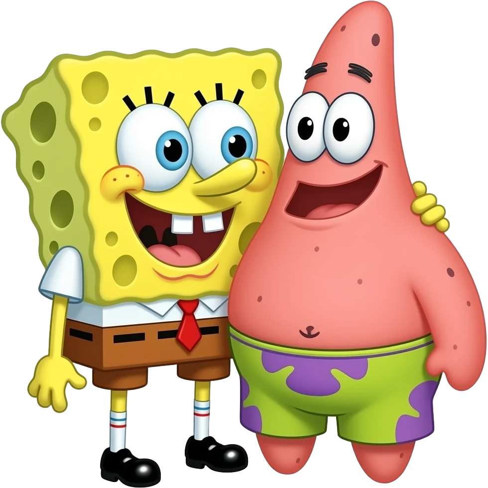 SpongeBob have sexual intercourse with Patrick emoji