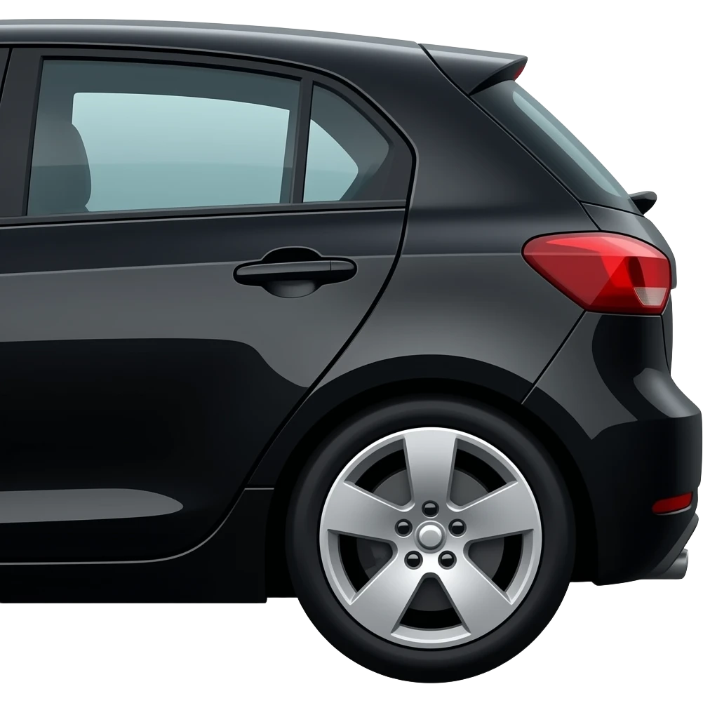 black car side hatchback emoji