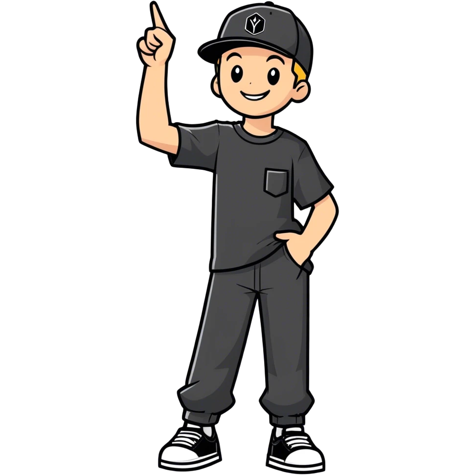 a drippy awesome kid  emoji