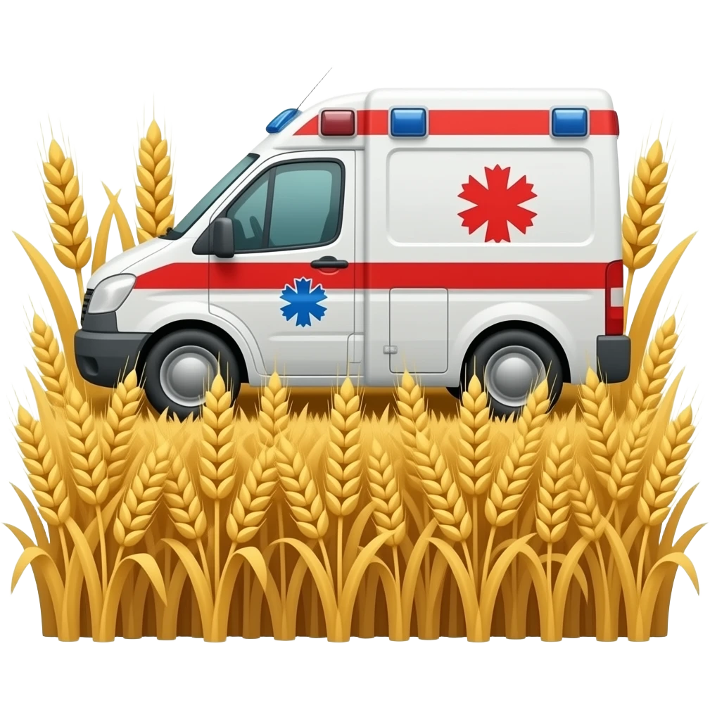 a hambulance on rye emoji