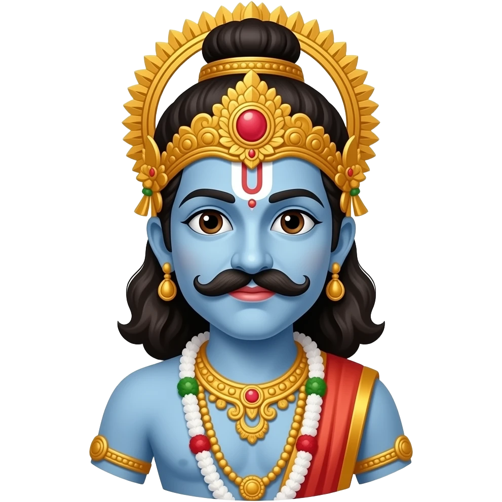 Sri rama without mustache emoji