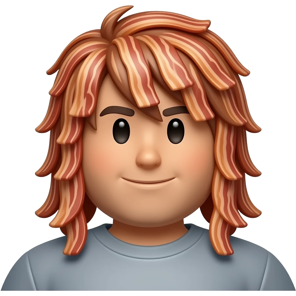 Roblox, bacon hair emoji
