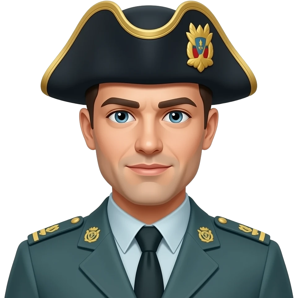 Guardia civil con tricornio actual emoji
