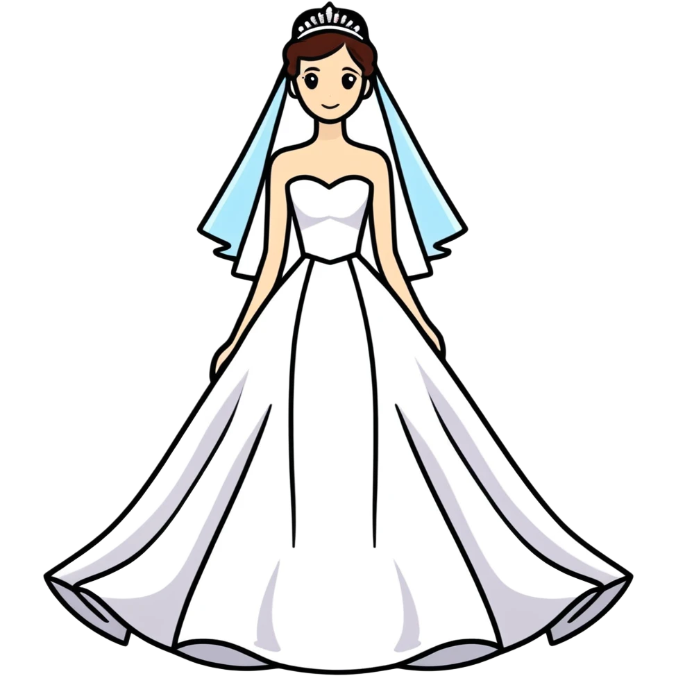 Galaxy wedding dress emoji