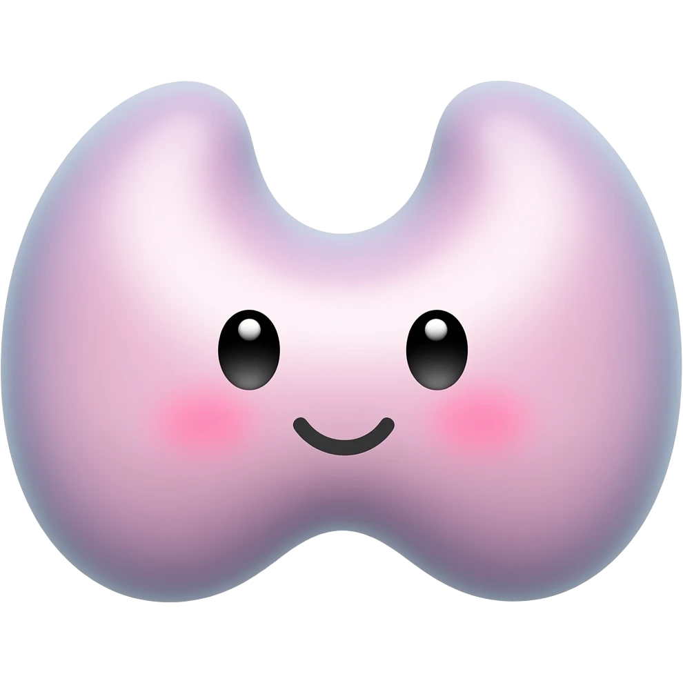 thyroid but make it cute emoji