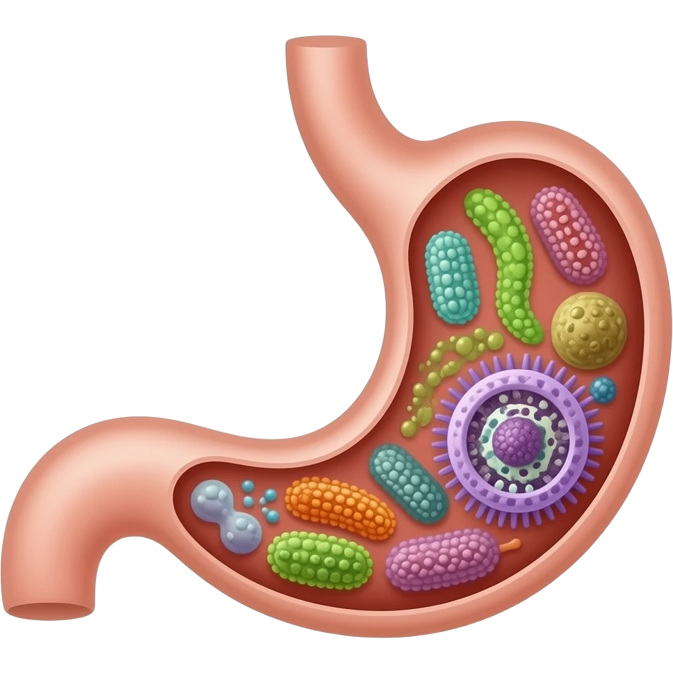Microorganisms in cow stomach emoji