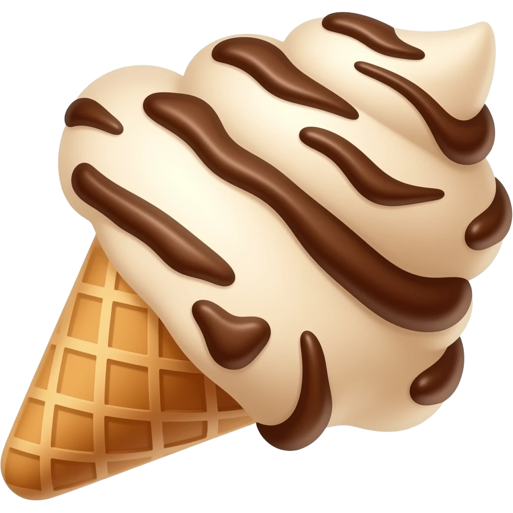 Can you make ice cream chocolate flavour emoji