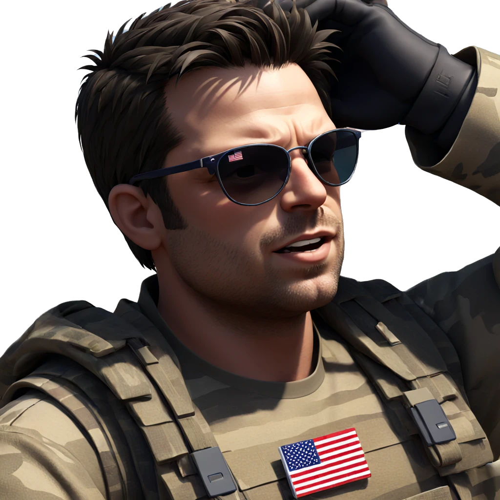 american flag sunglasses style emoji