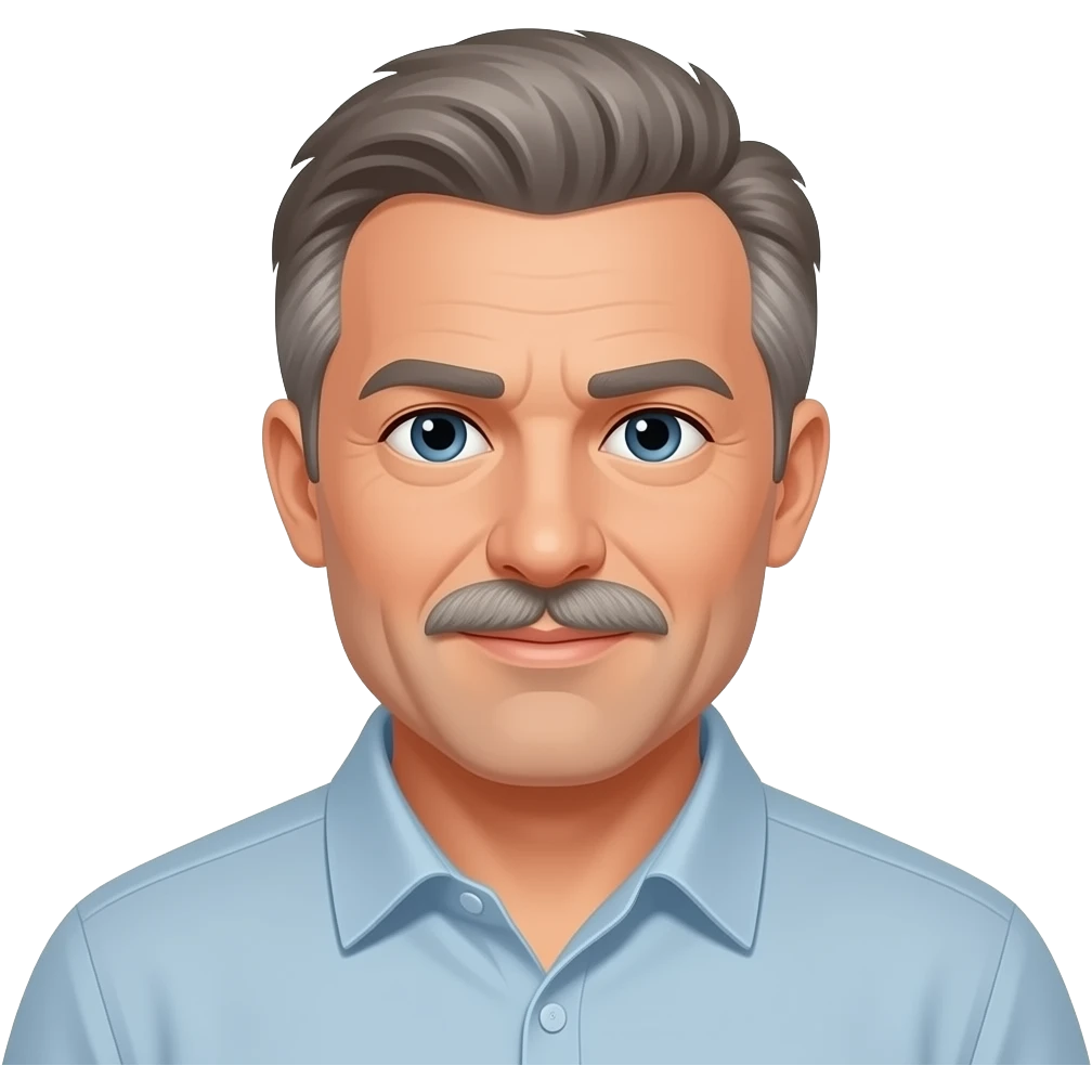 Older Fat Gay Daddy with moustache and Twink emoji