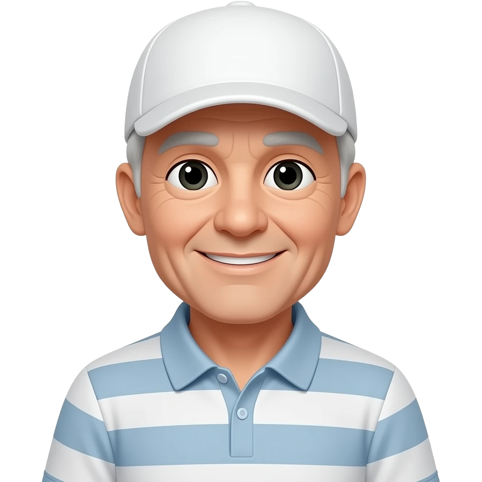 old guy golfer emoji