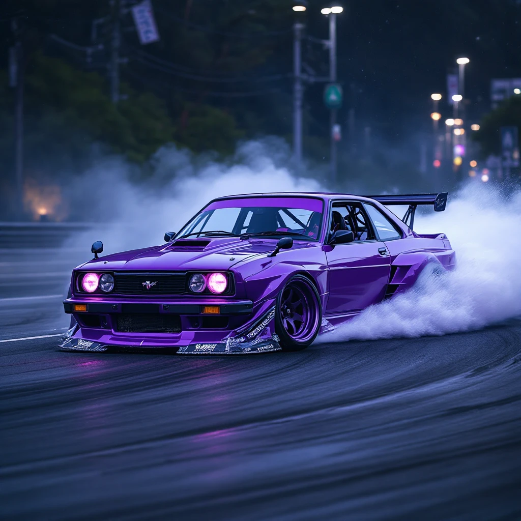 japanese purple wave phonk car drifting emoji