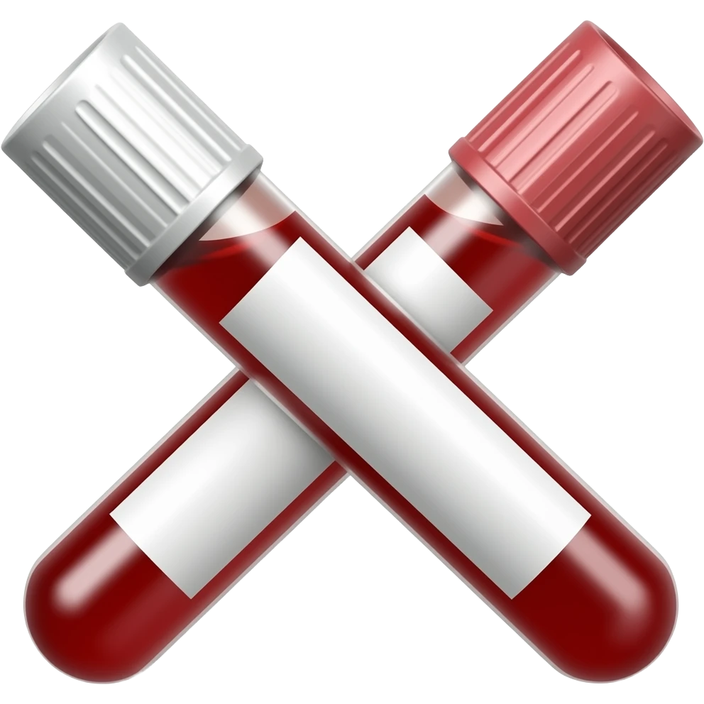 1 Tubo de sangue hematologia sem etiqueta emoji