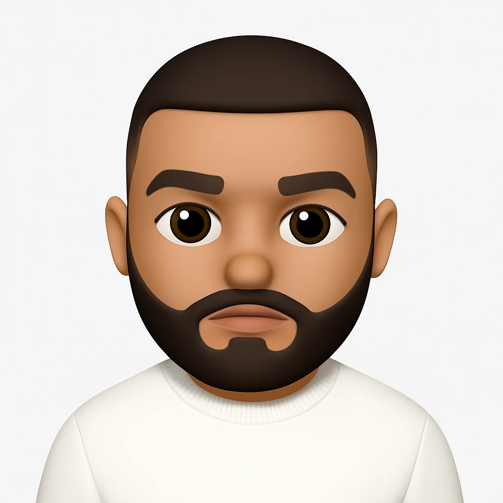 Convert this photo into a 3D emoji closely resembling the original person, in the style of Apple emojis. The style should mimic the look and feel of Apple 3D emojis with a friendly and expressive appearance. emoji