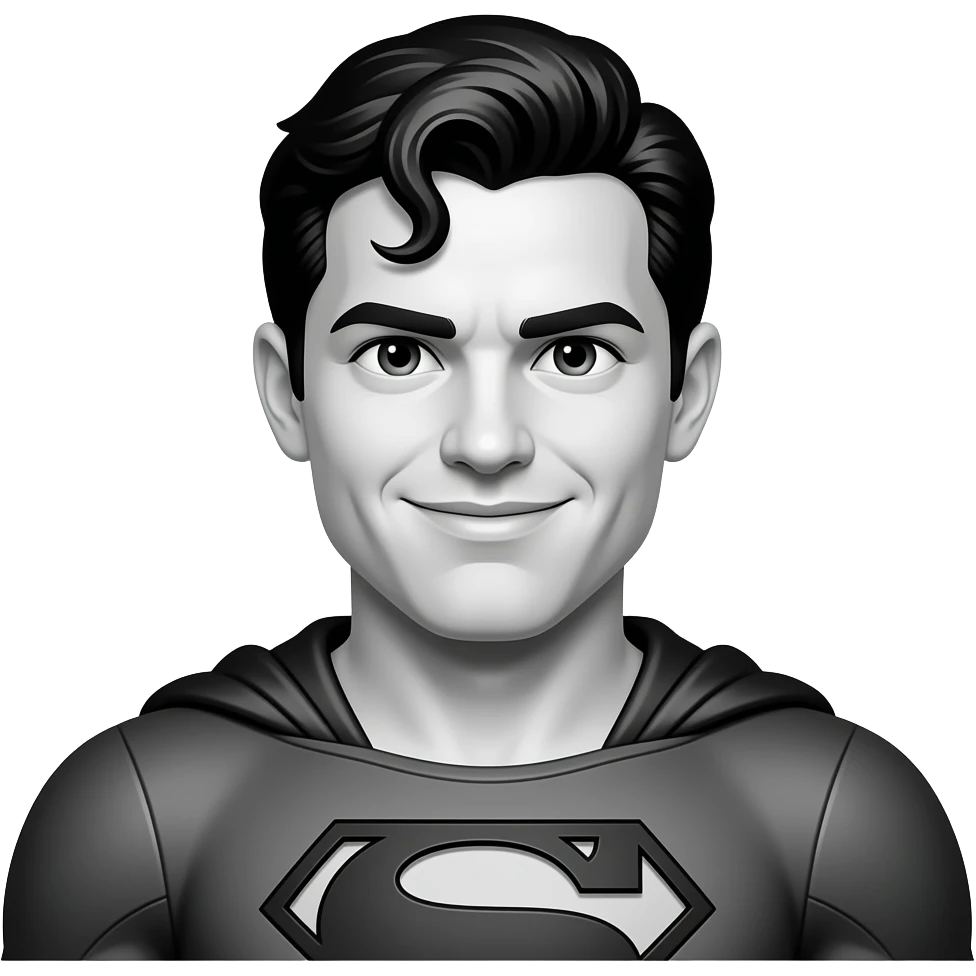 Black Superman emoji