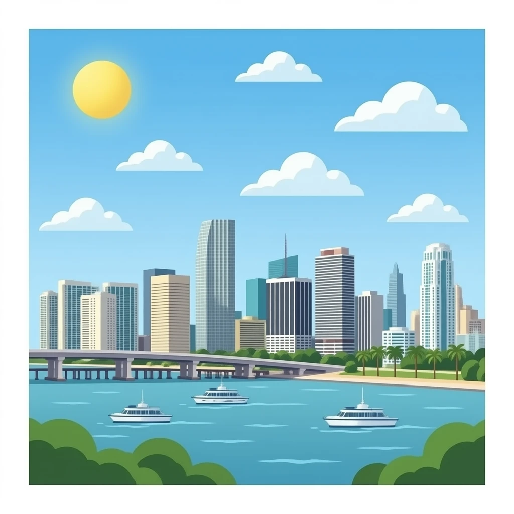mapa miami emoji