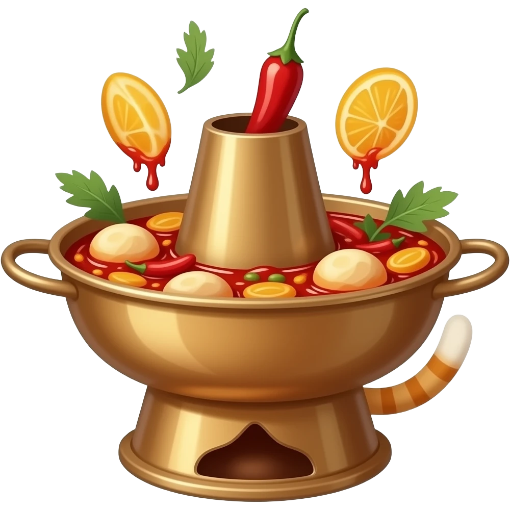 spicy hot pot chinese cat emoji