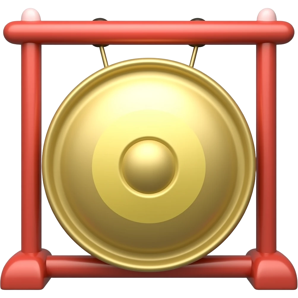 i want a more simple gong emoji for the field description in instagram emoji