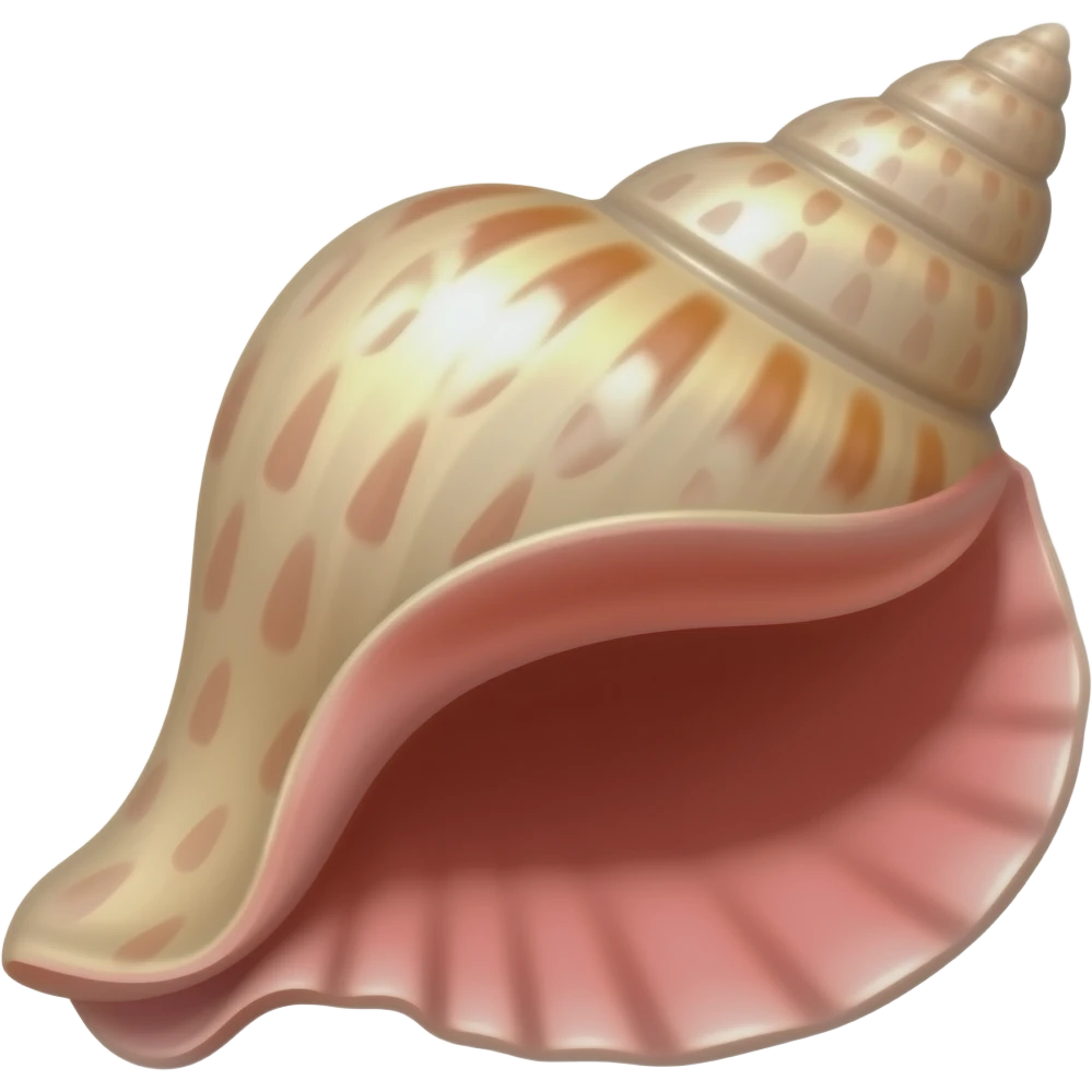 red conus shell emoji