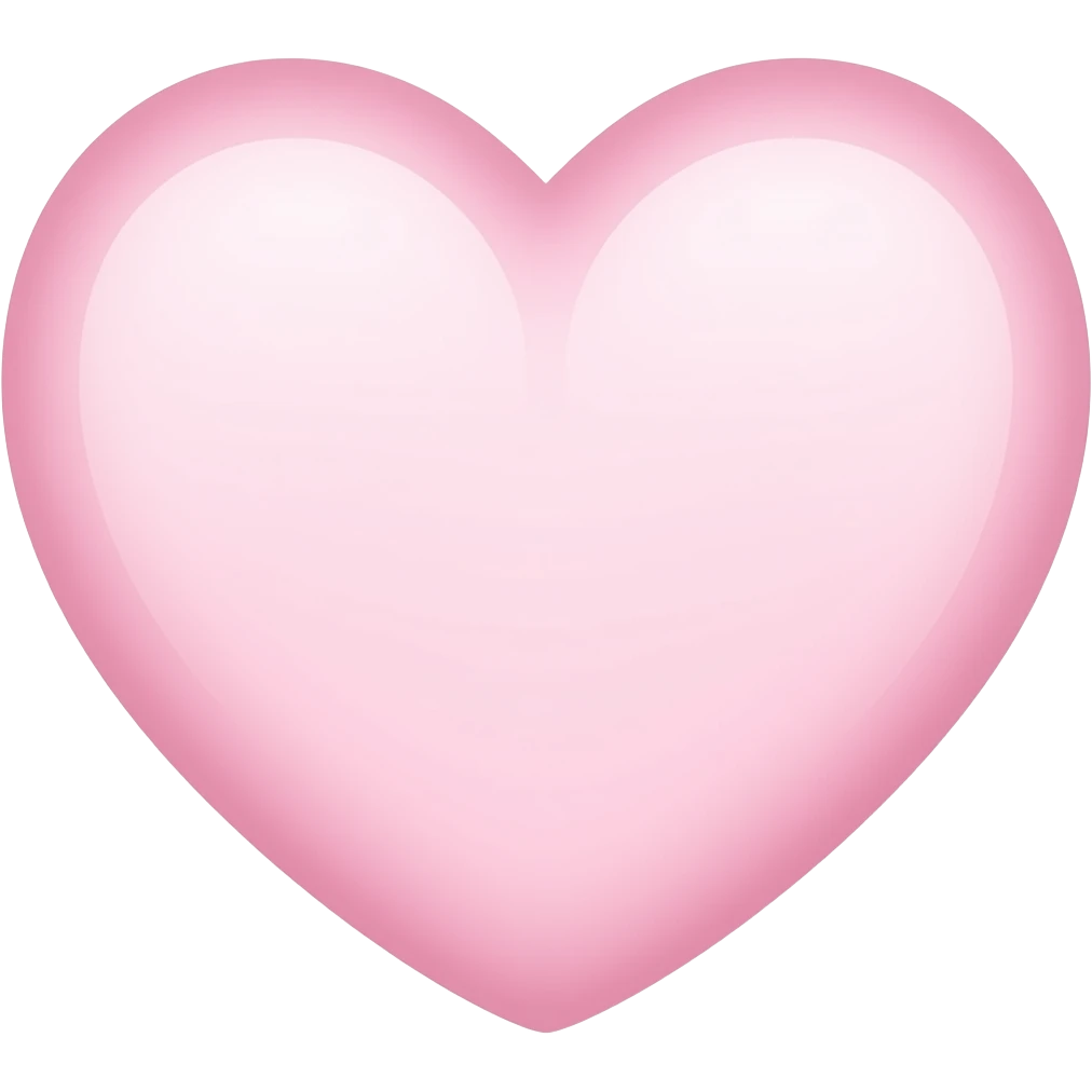 Light heart pink emoji outline emoji
