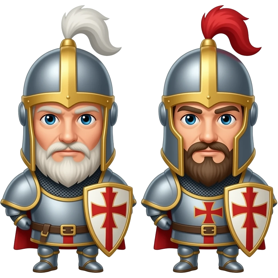 Two templar knights emoji