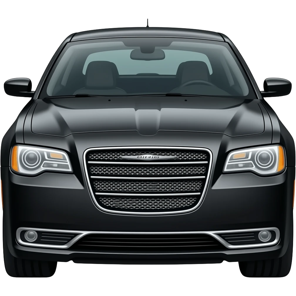 New Chrysler 300  black car emoji