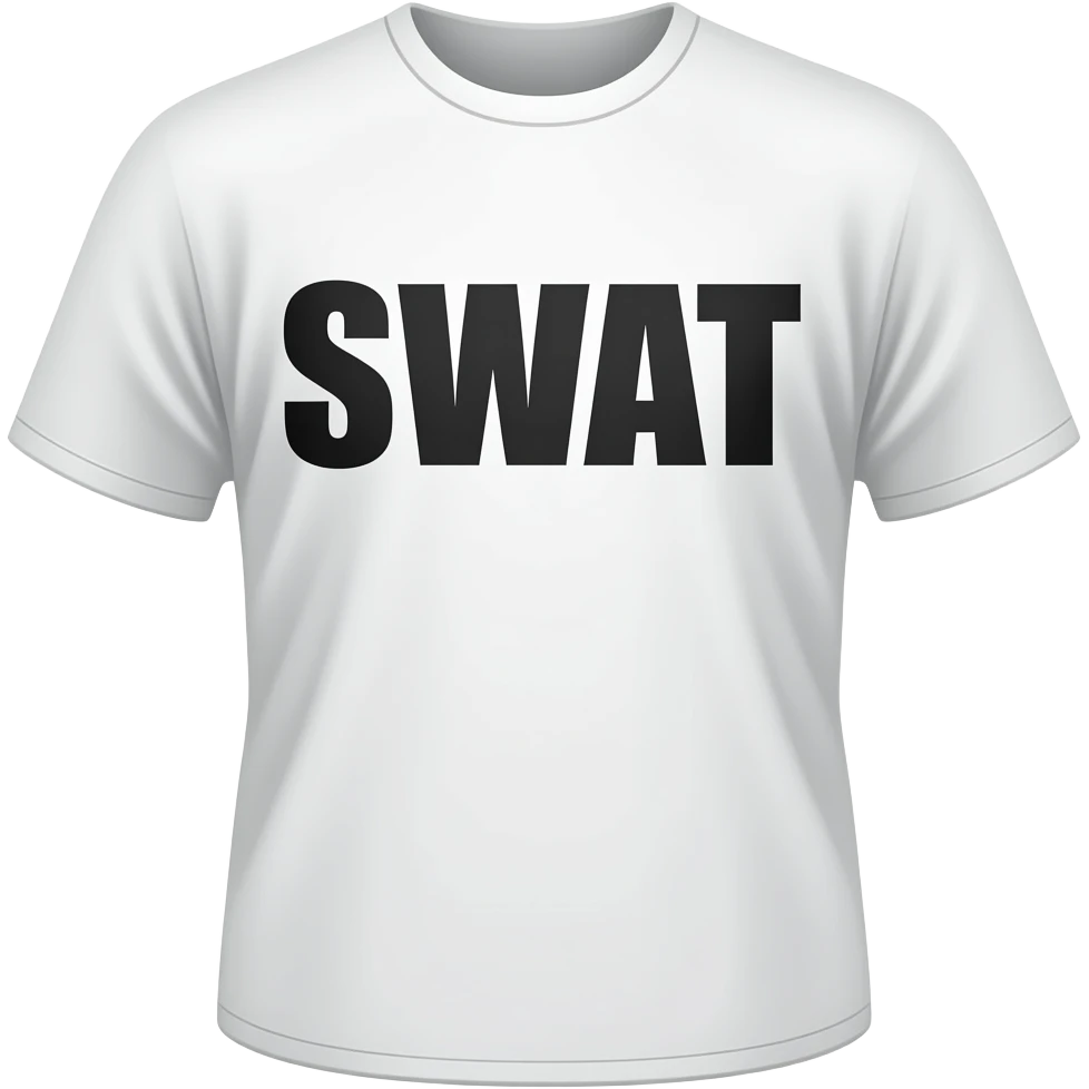 Swat team shirt saying swat emoji