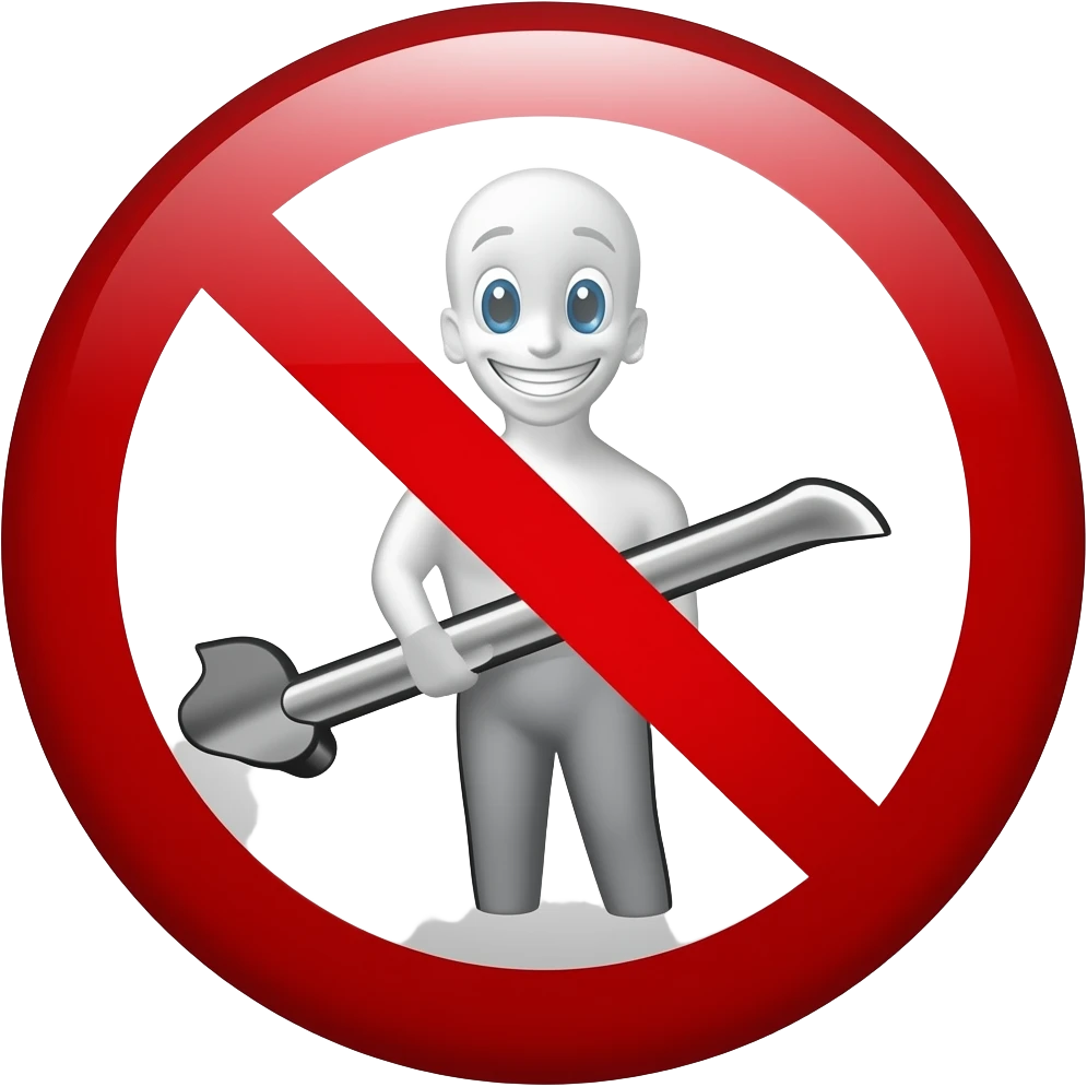 No niggers sign emoji