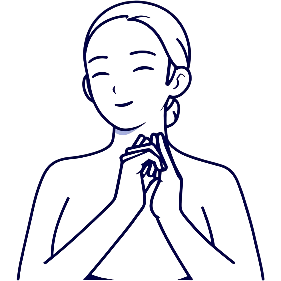 hands around neck  emoji