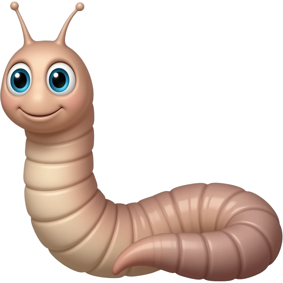 Worm emoji