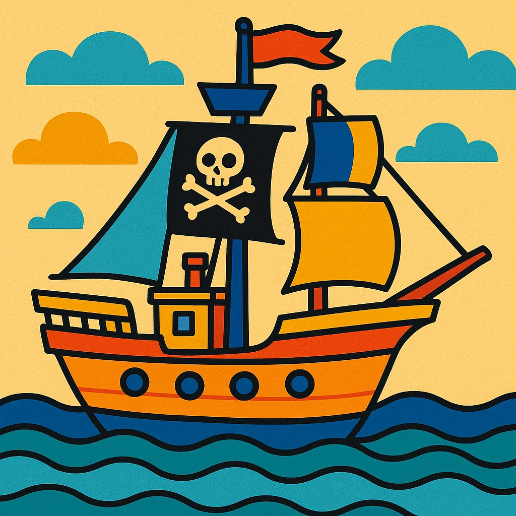 pirate ship emoji