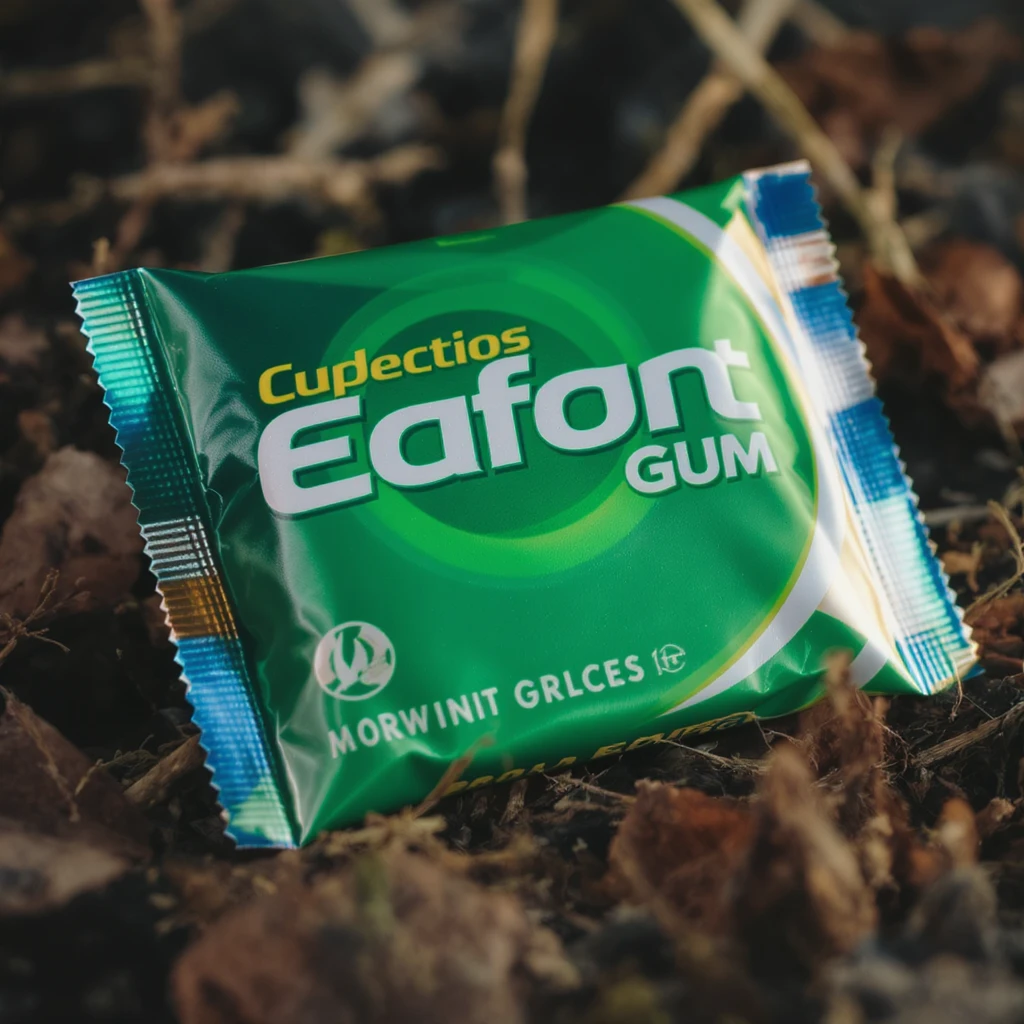 a packet of gum, realistic style emoji