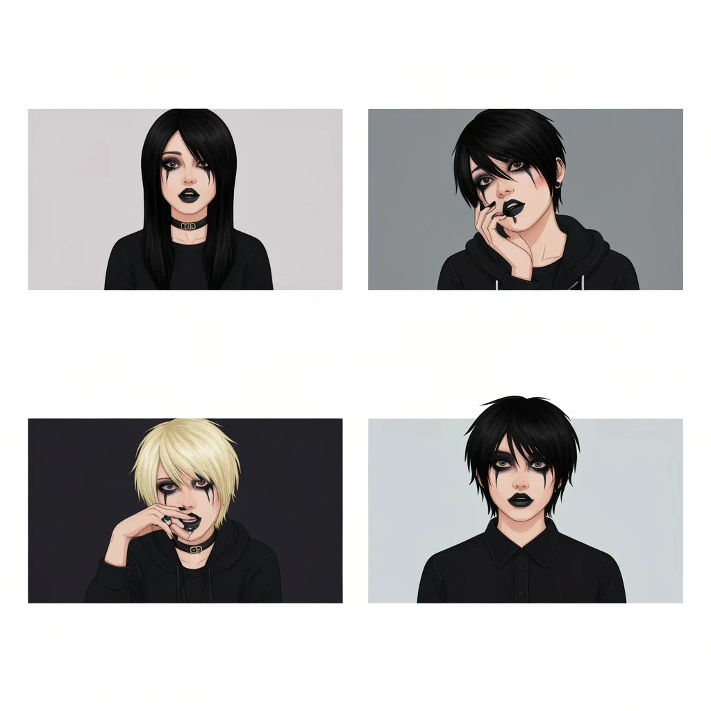 emo banner, cute, expressive, minimal, variation 3 emoji