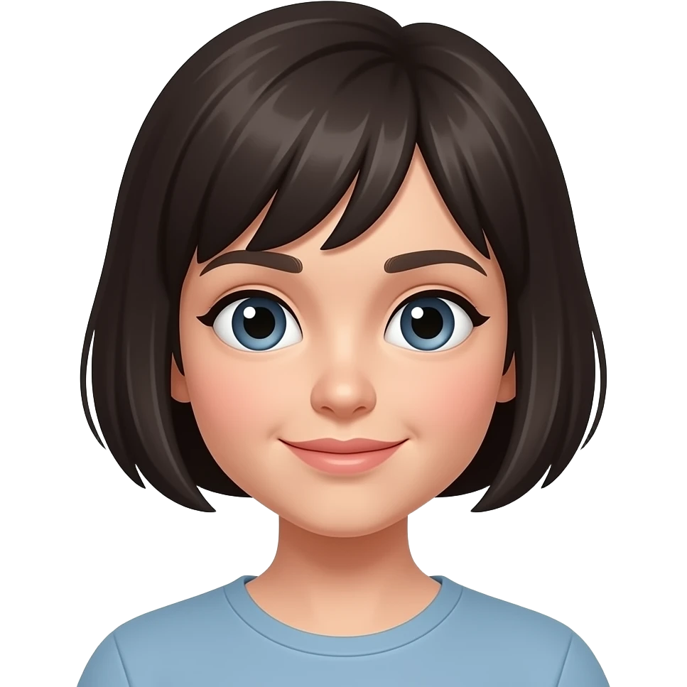 avec le cheveu cour emoji