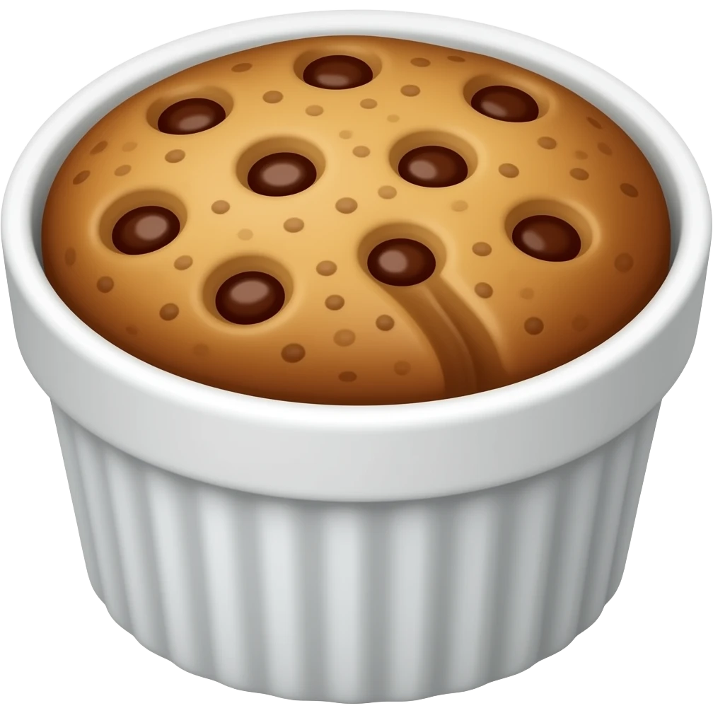 Brown cookie cheesecake cup emoji