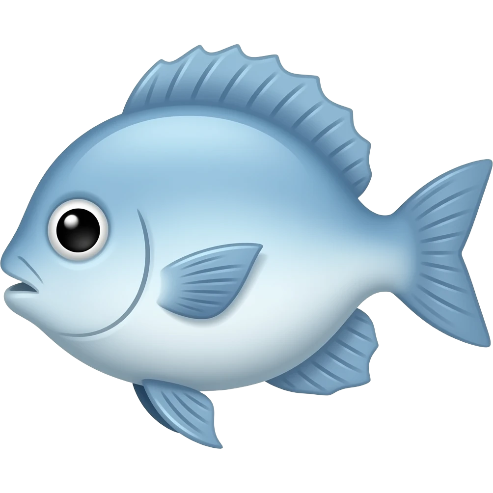 light blue fish emoji pretty emoji